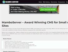 Tablet Screenshot of mamboserver.com