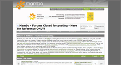 Desktop Screenshot of forum.mamboserver.com