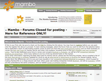 Tablet Screenshot of forum.mamboserver.com